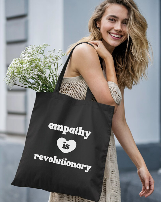 Empathy Is Revolutionary™ Canvas Tote Bag - Love Loudly