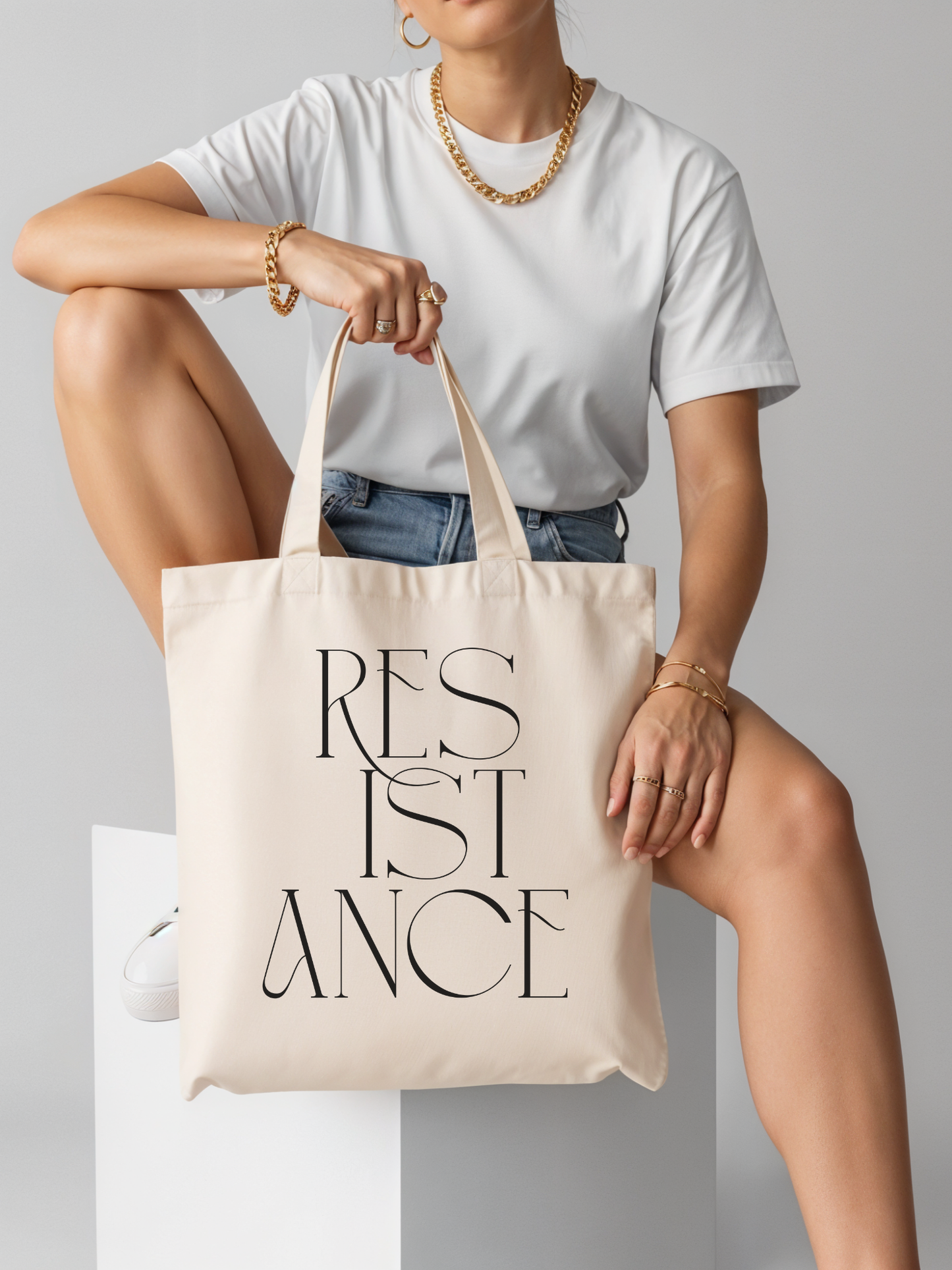 RESISTANCE Canvas Tote Bag - The Singularity Series