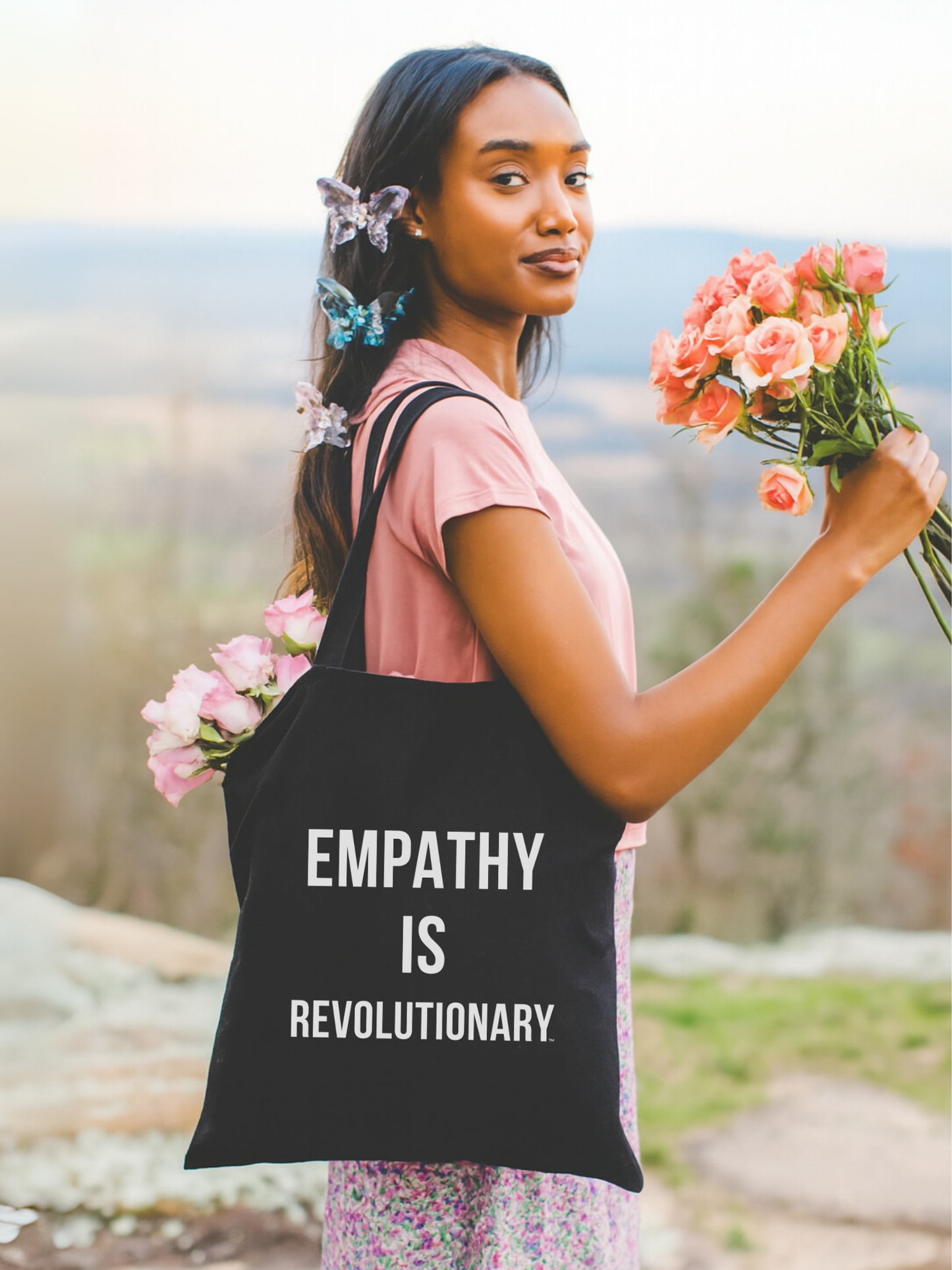 Empathy Is Revolutionary™ Cotton Tote Bag - Shout