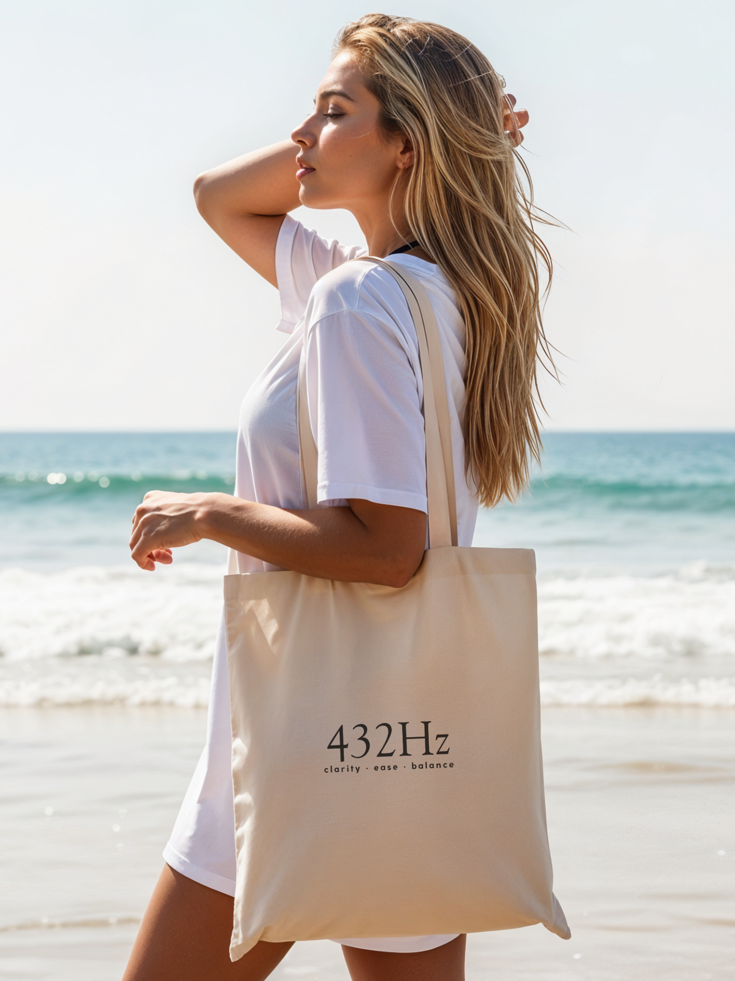 The Frequency Collection Canvas Tote Bag - 432Hz Clarity Ease Balance