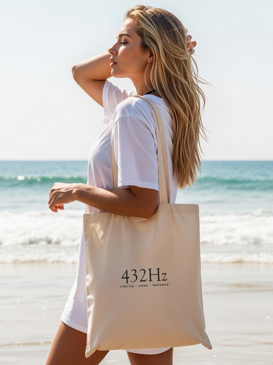 The Frequency Collection Canvas Tote Bag - 432Hz Clarity Ease Balance