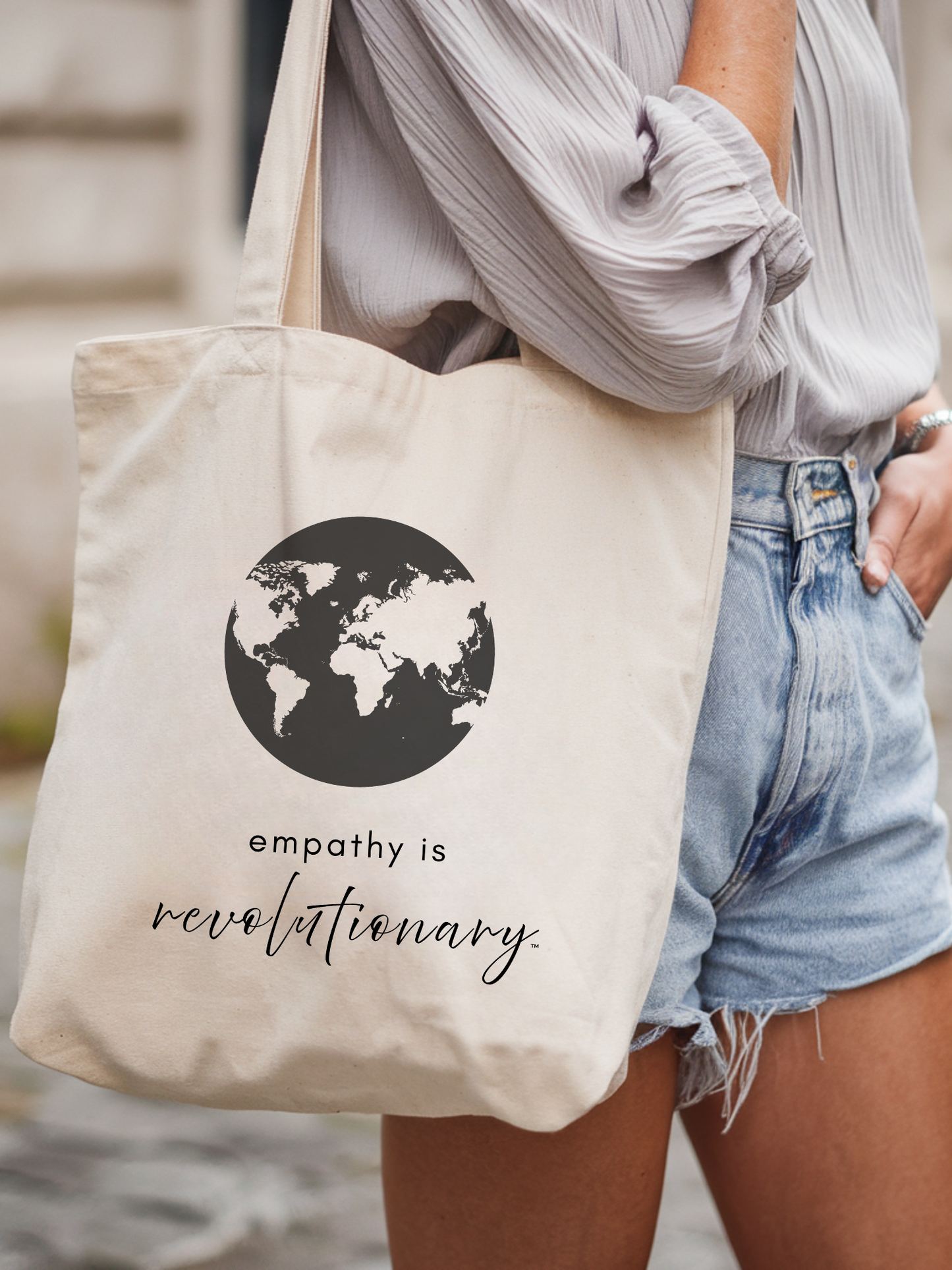 Empathy Is Revolutionary™ Canvas Tote Bag - Rebelle