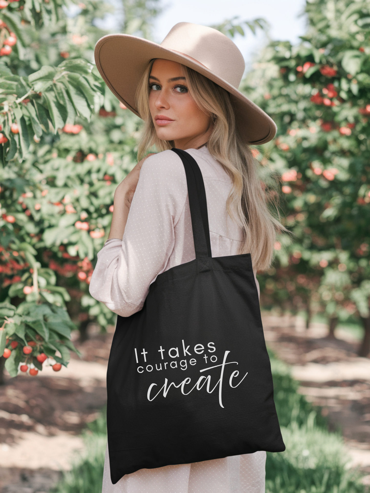 It Takes Courage to Create Canvas Tote Bag - Rebelle