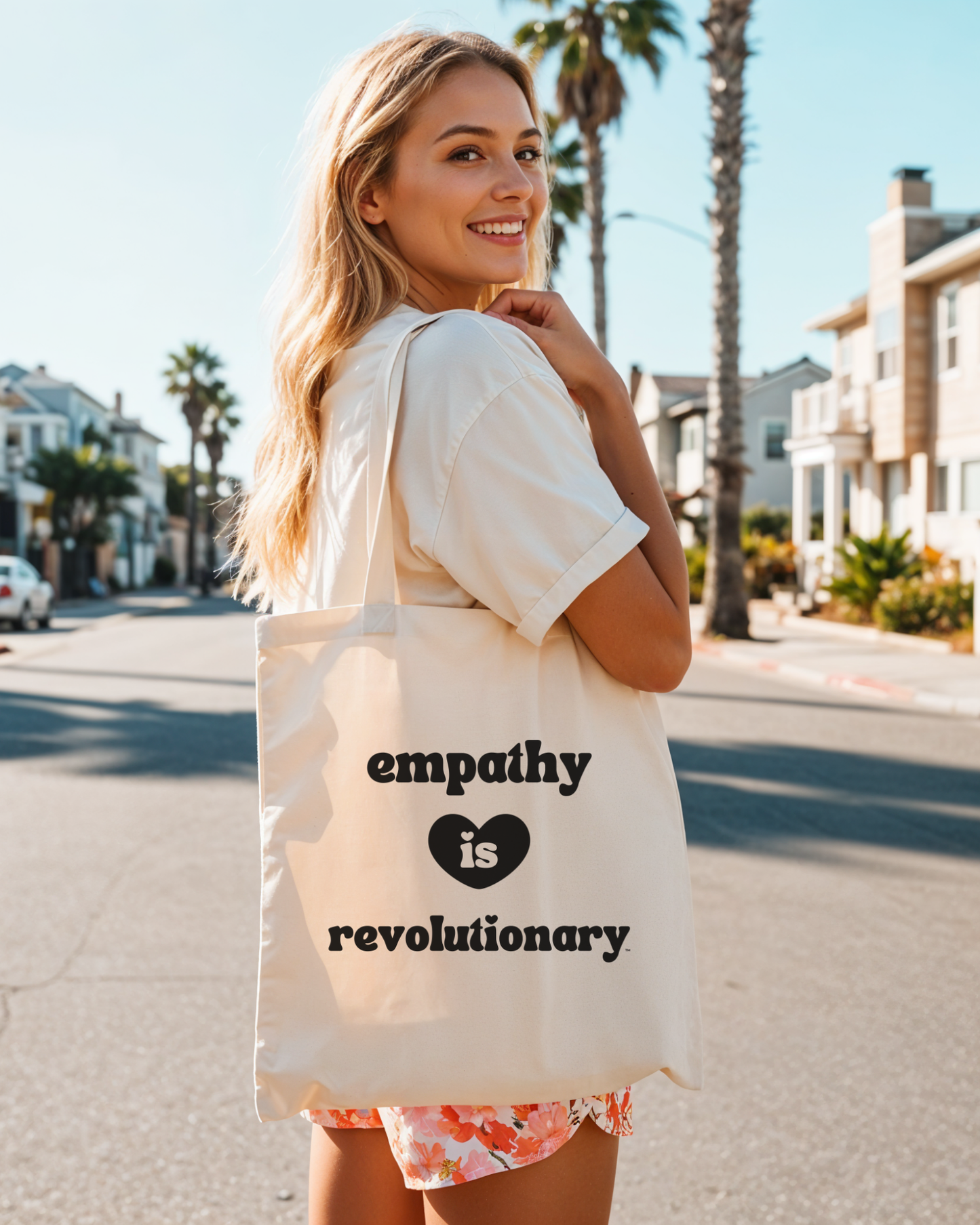 Empathy Is Revolutionary™ Canvas Tote Bag - Love Loudly